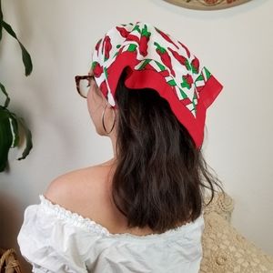 SOLD💫Vintage 90s Chili Pepper Handkerchief
